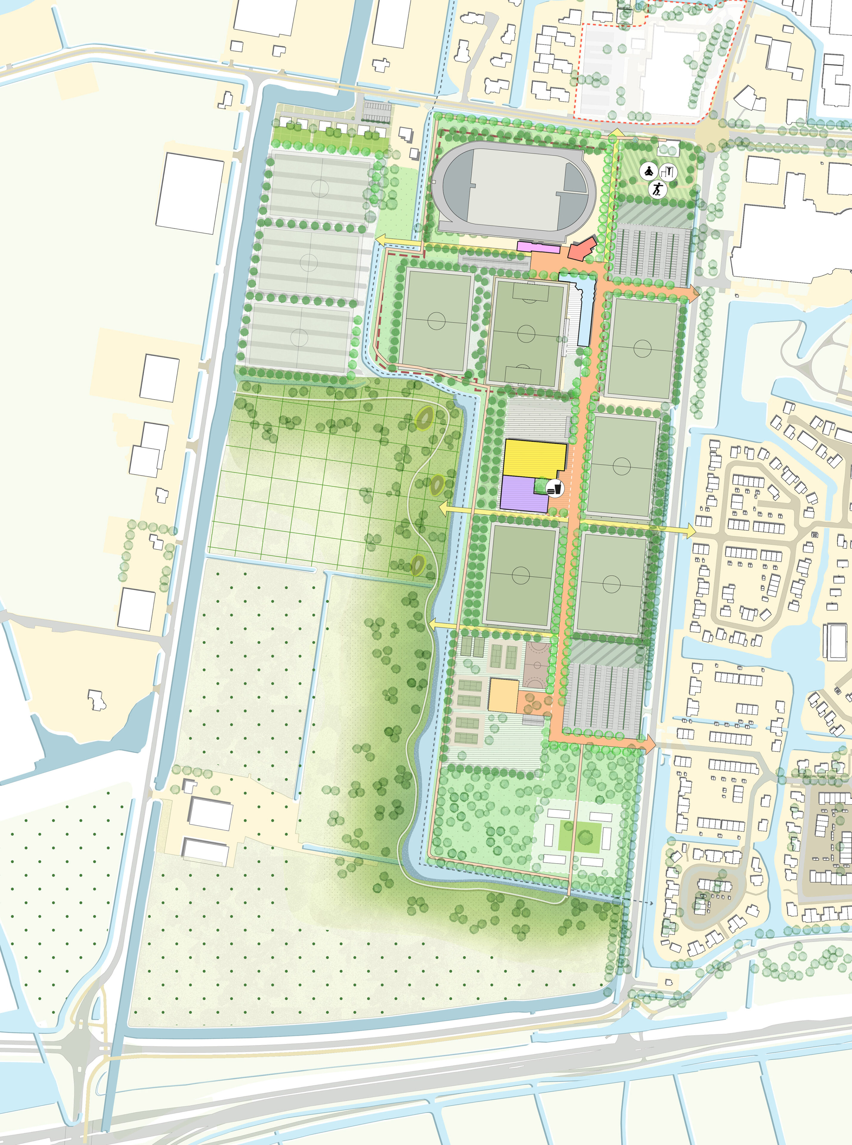 Stede Broec Sportlandschap | Van sportpark naar park om te sporten en te bewegen