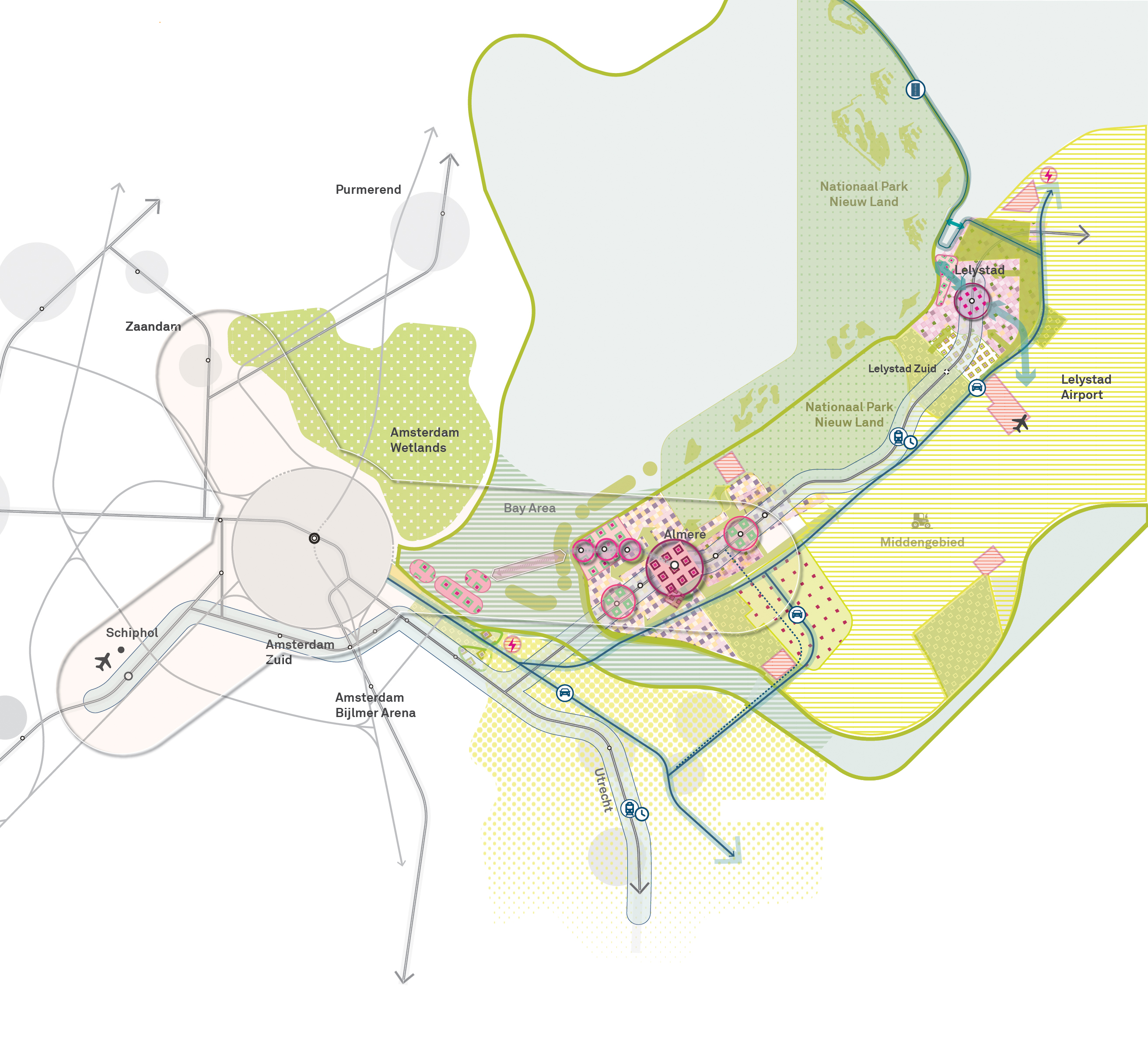 Atelier Oostflank MRA | Toekomstperspectief voor dit dynamische deel van de Metropoolregio Amsterdam