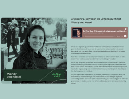 Podcast Bewegen als uitgangspunt De Fijne Stad met Wendy van Kessel - Urhahn